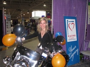 REALTOR Quest 2011 - Barb on Motorcycle