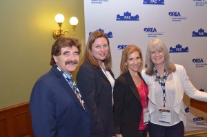 Government Relations Committee Member (far right), Lisa Wale, with MPPs Wayne Gates, Catherine Fife and Gila Martow