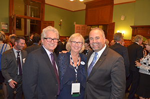 President Pat Verge with MPPs Mike Colle (Left) and Todd Smith (Right)