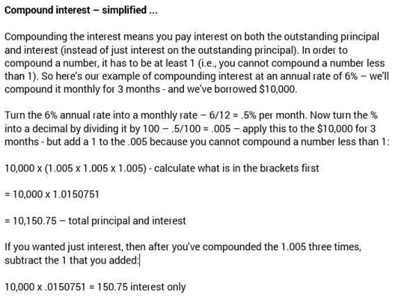 compound interest simplified