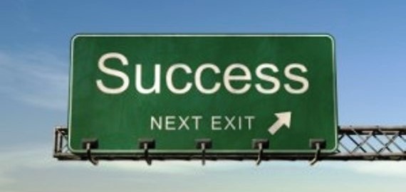 success next exit sign